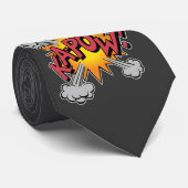 KA-POW! Comic-Buch-Grafik Krawatte (Gerollt)