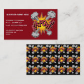 KA-POW! Comic-Buch-Grafik Visitenkarte (Vorne/Hinten)