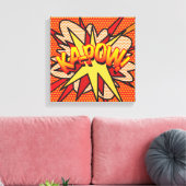 KA-POW Fun Modernes Comic Pop Kunst, Dichtung und Leinwanddruck (Insitu (Wohnzimmer))