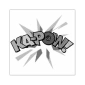 KA-POW Fun Retro Comic Pop Kunst, Dichtung und Mus Gummistempel (Prägung)
