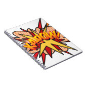 KA-POW Fun Retro Comic Pop Kunst, Dichtung und Mus Notizblock (Rechte Seite)