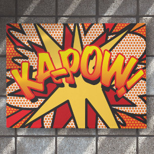 KA-POW Lustige Retro-Comic-Book-Pop-Art Fußmatte