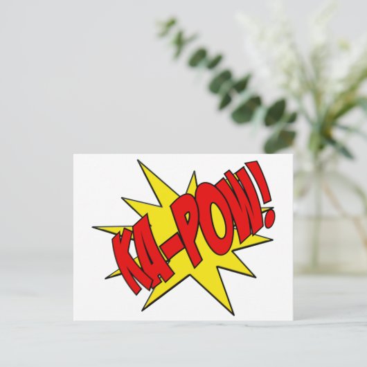 Ka-Pow Postkarte (Stehend Vorderseite)