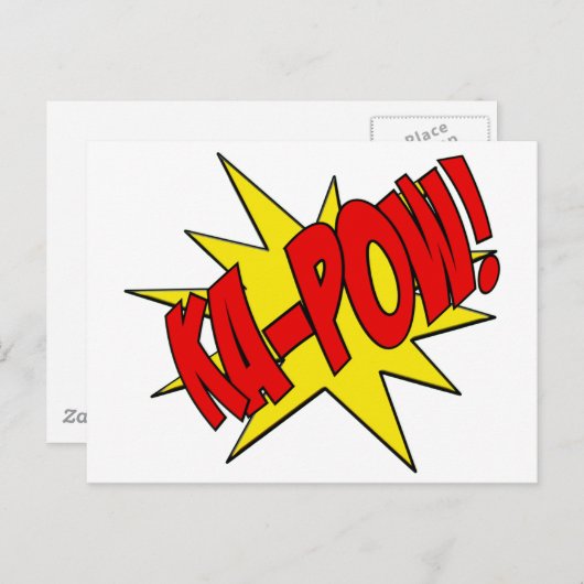 Ka-Pow Postkarte (Vorne/Hinten)