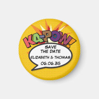 KA-POW Save the Date Spaß Retro Comic Pop Kunst