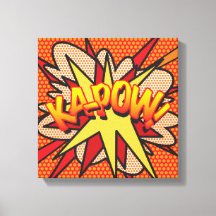 KA-POW Spaß moderne Comic- Pop-Art Leinwanddruck