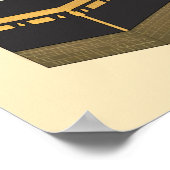 Kaaba - ا ل ك ع ة - die Kaabah Hand Drawn Poster (Ecke)