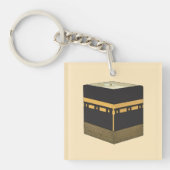 Kaaba - ا ل ك ع ة - die Kaabah Hand Drawn Schlüsselanhänger (Vorderseite)