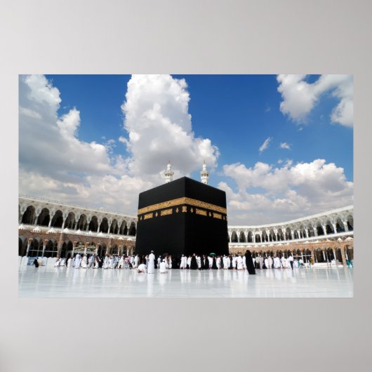 Kaaba in Masjid Al Haram in Mekka Saudi-Arabien Poster (Vorne)