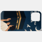 "Kaaba Night Mobile Case - Pilgris im Gebet unter (Rückseite (Horizontal))
