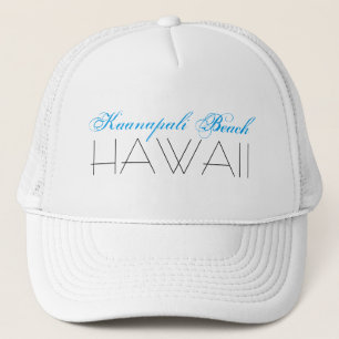 Kaanapali Beach, HAWAII Blue und Black Truckerkappe