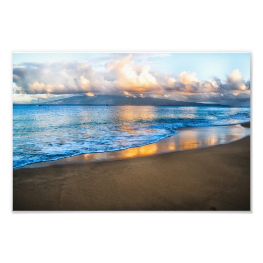 Kaanapali Beach Sunrise Foto Print (Vorne)