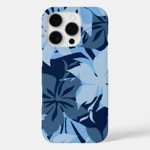 Kaanapali Camo Hawaiian Hibiscus Blau iPhone 16 Pro Hülle
