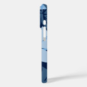 Kaanapali Camouflage Hawaiian Hibiskus Blau Case-Mate iPhone Hülle (Rückseite / Links)