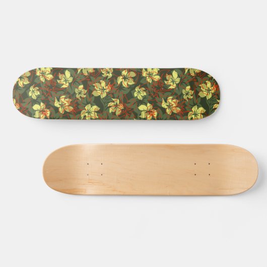 Kaanapali Camouflage Hawaiian Skateboard (Horizontal)