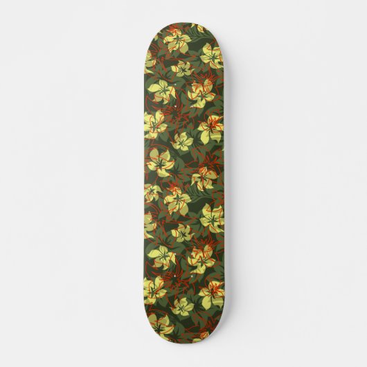Kaanapali Camouflage Hawaiian Skateboard (Vorne)