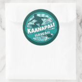 Kaanapali Hawaii aquamarine Surfer Logo Aufkleber (Tasche)
