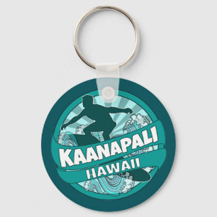 Kaanapali Hawaii aquamarines Surflogo Schlüsselanh Schlüsselanhänger