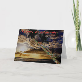 Kaanapali Palmen-Feiertags-Karte Feiertagskarte