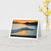 Kaanapali Strand-Gruß-Karte Karte (Gelbe Blume)