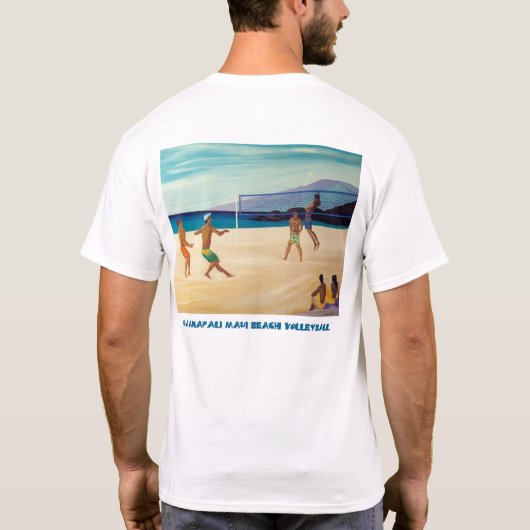 Kaanapali Strand-Volleyball T-Shirt (Rückseite)