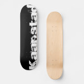 Kaapstad Cool Urban Style In Worn Black And White Skateboard (Vorderseite)
