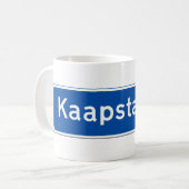 Kaapstad Road sign Kaffeetasse (Vorderseite Links)