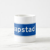 Kaapstad Road sign Kaffeetasse (Mittel)