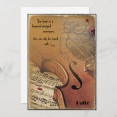 Kaart enkel Hafiz - thousend-stringed instrument (Vorne/Hinten)