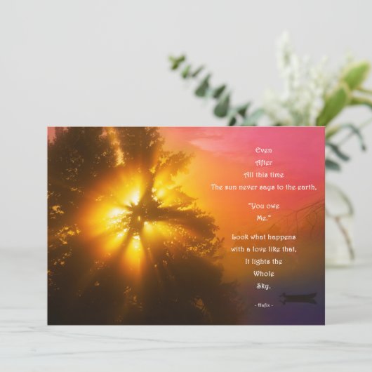 Kaart enkel met Hafiz - Even after all this time (Stehend Vorderseite)