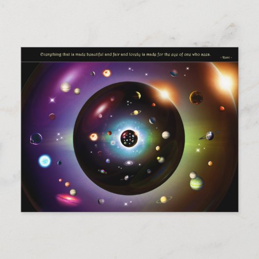 Kaart enkel Rumi - For the eye Postkarte (Vorderseite)