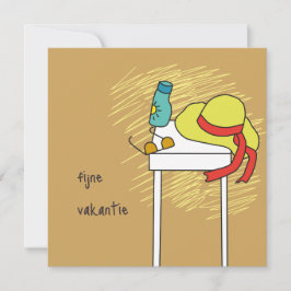 kaart fijne vakantie karte