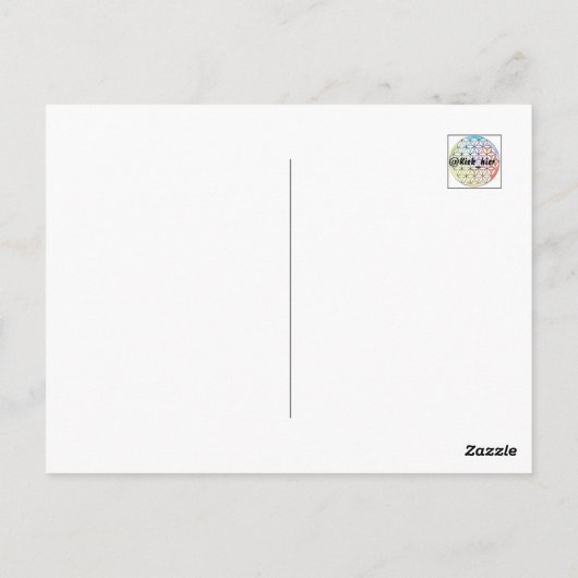 Kaart kat postkarte (Rückseite)