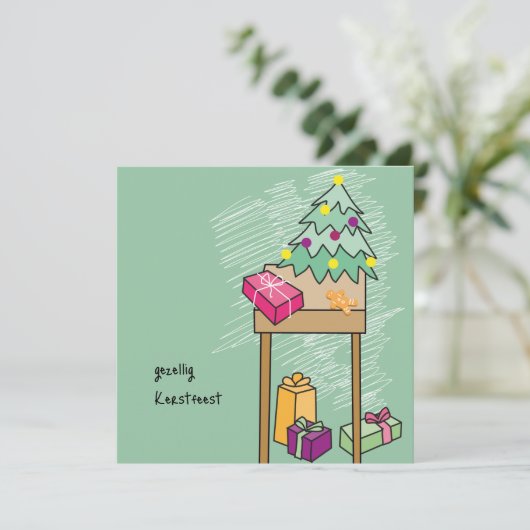 kaart Kerst Karte (Stehend Vorderseite)