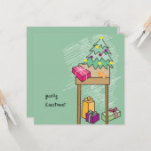 kaart Kerst Karte (Vorderseite/Rückseite Beispiel)