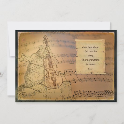 Kaart met gedicht Rumi (Vorderseite)