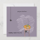 kaart tafeltje halloween karte (Rückseite)