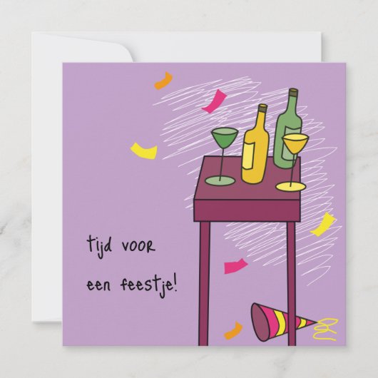 kaart uitnodiging feestje karte (Vorderseite)