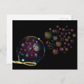 Kaart Universum Bellen traf Rumi spreuk Verwundere Postkarte (Vorne/Hinten)