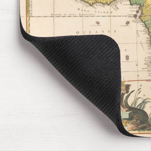 Kaart van Afrika (ca. 1690) von Carel Allard. Mousepad (Ecke)
