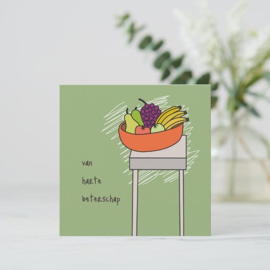 kaart van harte beterschap karte (Stehend Vorderseite)