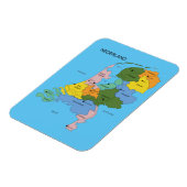 Kaart van Nederland magneet Magnet (Linke Seite)