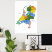 Kaart van Nederland Poster (Heimbüro)