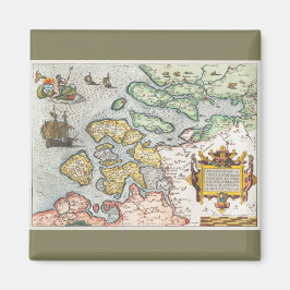 Kaart van Zeeland (1592) von Frans Hogenberg. Magnet