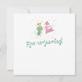 kaart verjaardag 2 poezen 2 vogeltjes karte (Rückseite)