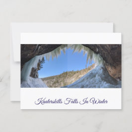 Kaaterskills sinken im Winter Postkarte