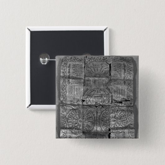 Kabalistisches Amulett Button (Vorne & Hinten)