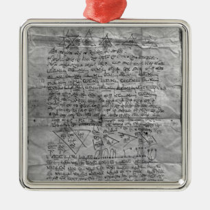 Kabalistisches Amulett Silbernes Ornament