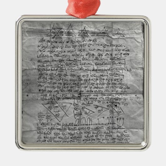 Kabalistisches Amulett Silbernes Ornament (Vorne)