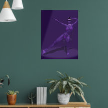 Kabarattänzerin im Rampenlicht - Poster